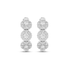 Thumbnail Image 2 of Multi-Diamond Trio Hoop Earrings 1 ct tw 14K White Gold