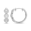 Thumbnail Image 3 of Multi-Diamond Trio Hoop Earrings 1 ct tw 14K White Gold