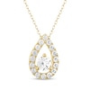 Thumbnail Image 1 of THE LEO Diamond Teardrop Frame Necklace 1/2 ct tw 14K Yellow Gold 19&quot;