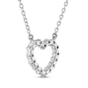 Thumbnail Image 3 of THE LEO Diamond Open Heart Necklace 1/2 ct tw 14K White Gold 19&quot;