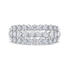 Thumbnail Image 2 of THE LEO Diamond Multi-Row Ring 1 ct tw 14K White Gold