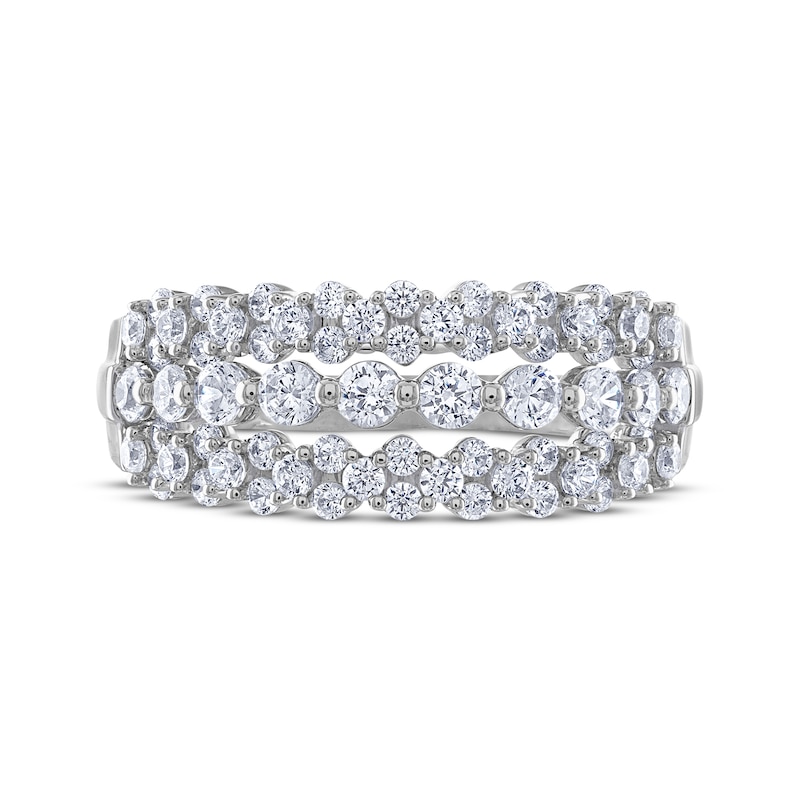 THE LEO Diamond Multi-Row Ring 1 ct tw 14K White Gold