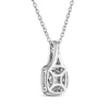 Thumbnail Image 3 of THE LEO Diamond Multi-Stone Cushion-Shaped Necklace 5/8 ct tw 14K White Gold 19&quot;