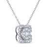 Thumbnail Image 2 of THE LEO Diamond Flower Necklace 3/4 ct tw 14K White Gold 19&quot;