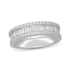 Thumbnail Image 0 of Neil Lane Artistry Baguette & Round-Cut  Lab-Grown diamond Anniversary Ring 1-1/2 ct tw 14K White Gold