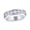 Thumbnail Image 0 of Men's THE LEO Legacy Lab-Created Diamond Wedding Band 1 ct tw 14K White Gold