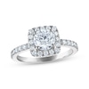 Thumbnail Image 1 of Now + Forever Certified Round-Cut Diamond Halo Engagement Ring 1-5/8 ct tw Platinum