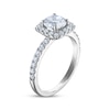 Thumbnail Image 2 of Now + Forever Certified Round-Cut Diamond Halo Engagement Ring 1-5/8 ct tw Platinum