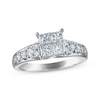 Thumbnail Image 1 of Now + Forever Princess-Cut Diamond Quad Engagement Ring 1-1/3 ct tw 14K White Gold