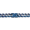 Thumbnail Image 2 of Solid Chain Necklace Stainless Steel & Blue Ion Plating 24"