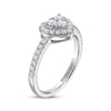 Thumbnail Image 2 of THE LEO Diamond Multi-Stone Heart Fashion Ring 1/2 ct tw 14K White Gold