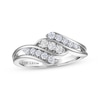 Thumbnail Image 0 of THE LEO Diamond Three-Row Swirl Ring 1/3 ct tw 14K White Gold