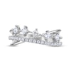 Thumbnail Image 3 of THE LEO Princess & Round-Cut Five-Stone Diamond Crossover Fashion Ring 5/8 ct tw 14K White Gold