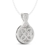 Thumbnail Image 3 of THE LEO Diamond Multi-Stone Circle Necklace 3/4 ct tw 14K White Gold 19&quot;