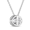 Thumbnail Image 3 of THE LEO Diamond Multi-Stone Oval Necklace 1/3 ct tw 14K White Gold 19&quot;