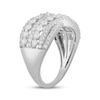 Thumbnail Image 2 of Lab-Grown Diamonds by KAY Multi-Row Crossover Ring 1 ct tw 10K White Gold