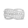 Thumbnail Image 3 of Lab-Grown Diamonds by KAY Multi-Row Crossover Ring 1 ct tw 10K White Gold