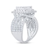 Thumbnail Image 2 of Princess-Cut Multi-Diamond Double Halo Engagement Ring 3 ct tw 10K White Gold