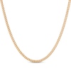 Thumbnail Image 0 of Hollow Cuban Curb Chain Necklace 3.75mm 14K Yellow Gold 22"