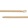 Thumbnail Image 2 of Hollow Cuban Curb Chain Necklace 3.75mm 14K Yellow Gold 22"