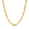 Thumbnail Image 1 of Solid Glitter Rope Chain Necklace 6.5mm 10K Yellow Gold 24&quot;