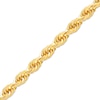 Thumbnail Image 2 of Solid Glitter Rope Chain Necklace 6.5mm 10K Yellow Gold 24&quot;