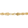 Thumbnail Image 3 of Solid Glitter Rope Chain Necklace 6.5mm 10K Yellow Gold 24&quot;