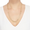 Thumbnail Image 5 of Solid Glitter Rope Chain Necklace 6.5mm 10K Yellow Gold 24&quot;