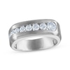 Thumbnail Image 0 of Milestones Men's Diamond Wedding Band 1 ct tw 10K White Gold