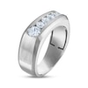 Thumbnail Image 1 of Milestones Men's Diamond Wedding Band 1 ct tw 10K White Gold