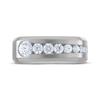 Thumbnail Image 2 of Milestones Men's Diamond Wedding Band 1 ct tw 10K White Gold