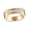 Thumbnail Image 0 of Milestones Men's Diamond Wedding Band 1/2 ct tw 10K Yellow Gold