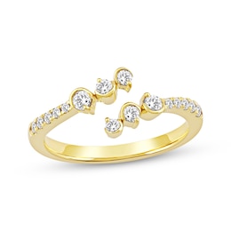 Diamond Bypass Fashion Ring 1/3 ct tw 10K Yellow Gold