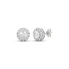 Thumbnail Image 1 of THE LEO Diamond Halo Stud Earrings 1 ct tw 14K White Gold