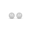 Thumbnail Image 2 of THE LEO Diamond Halo Stud Earrings 1 ct tw 14K White Gold