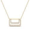 Thumbnail Image 1 of STUDIO BY KAY Diamond Geometric Necklace 3/8 ct tw 10K Yellow Gold 18&quot;