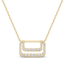 STUDIO BY KAY Diamond Geometric Necklace 3/8 ct tw 10K Yellow Gold 18&quot;