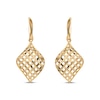 Thumbnail Image 1 of Italian Brilliance Diamond-Cut Dangle Earrings 14K Yellow Gold