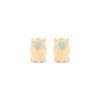 Thumbnail Image 2 of Oval-Cut Opal Solitaire Stud Earrings 14K Yellow Gold