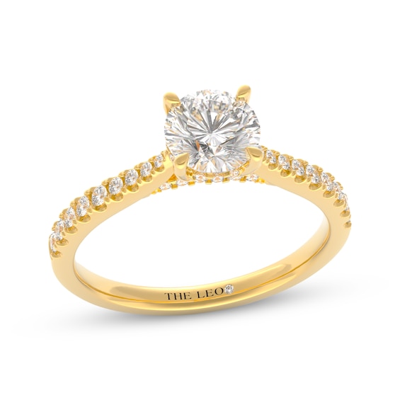 THE LEO Diamond Round-Cut Engagement Ring 1-1/5 ct tw 14K Yellow Gold