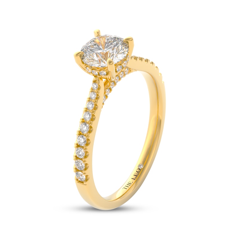 Main Image 2 of THE LEO Diamond Round-Cut Engagement Ring 1-1/5 ct tw 14K Yellow Gold