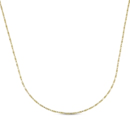 Twist Box Chain Necklace 1.1mm Solid 14K Yellow Gold 18&quot;