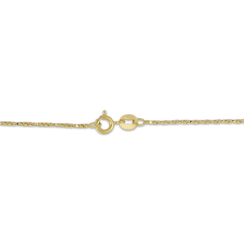 Main Image 3 of Solid Twist Box Chain Necklace 1.1mm 14K Yellow Gold 18&quot;