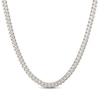 Thumbnail Image 0 of Hollow Cuban Curb Chain Necklace 6.8mm 14K White Gold 22"