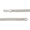 Thumbnail Image 2 of Hollow Cuban Curb Chain Necklace 6.8mm 14K White Gold 22"