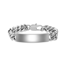 ID Curb Chain Bracelet Stainless Steel 8.5&quot;