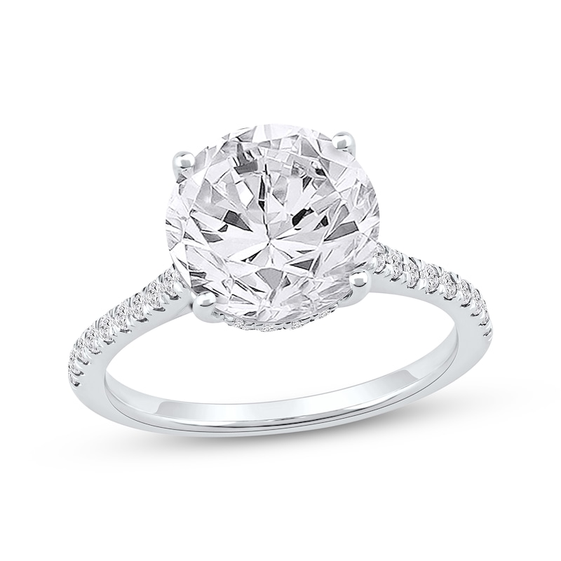 Main Image 1 of Lab-Grown Diamonds by KAY Round-Cut Engagement Ring 4-1/3 ct tw 14K White Gold