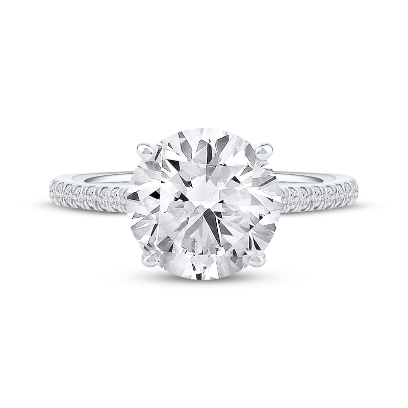 Main Image 3 of Lab-Grown Diamonds by KAY Round-Cut Engagement Ring 4-1/3 ct tw 14K White Gold