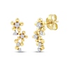 Thumbnail Image 1 of Diamond Flower Trio Earrings 1/10 ct tw 10K Yellow Gold