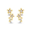 Thumbnail Image 2 of Diamond Flower Trio Earrings 1/10 ct tw 10K Yellow Gold